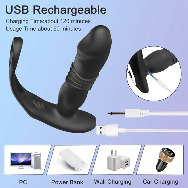 Retractable Anal Vibrator UAE – Dual Motor Silicone Device — photo 6