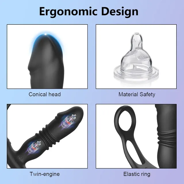 Retractable Anal Vibrator UAE – Dual Motor Silicone Device — photo 7