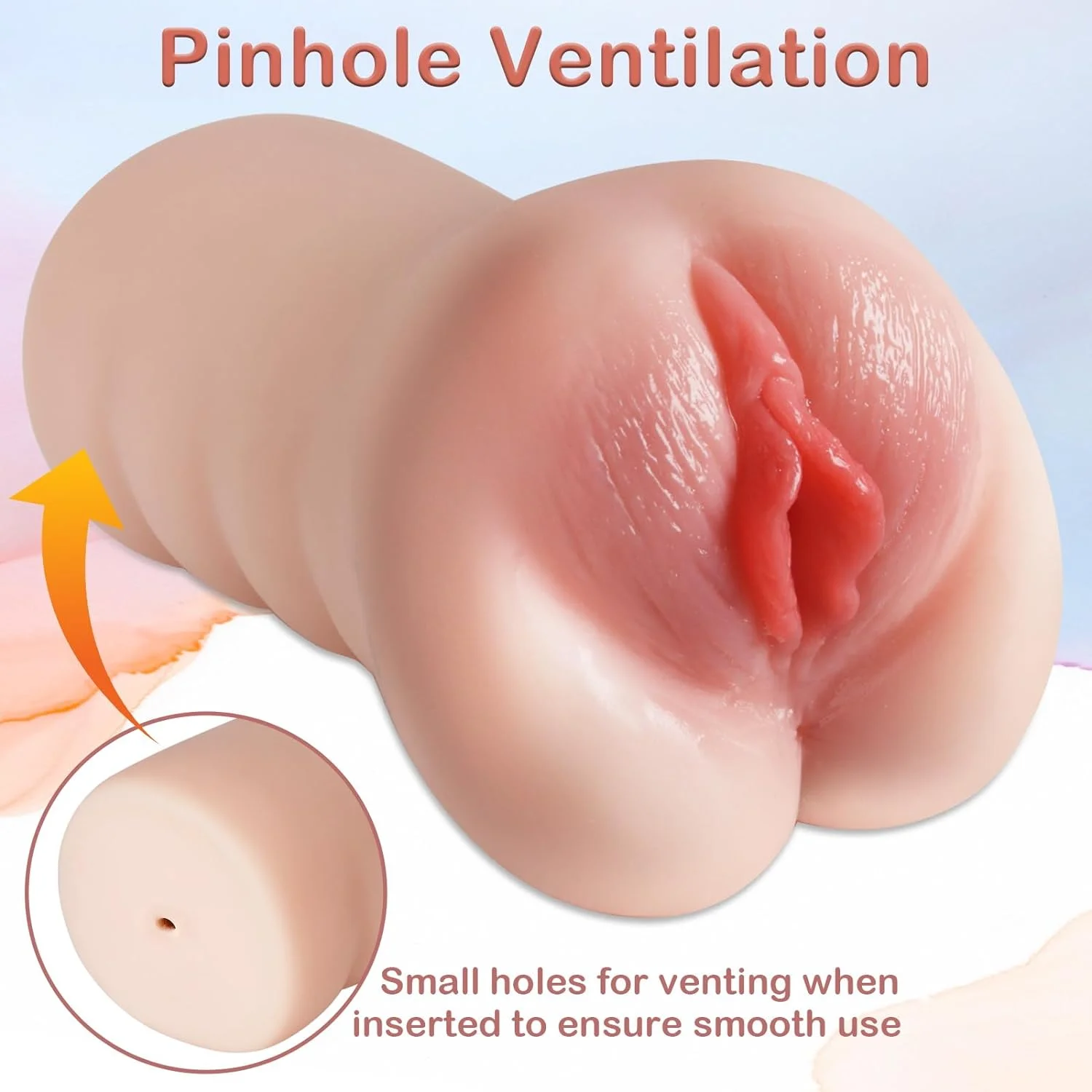 Soft Real Feel Masturbator 570g UAE – Dual Channel Device